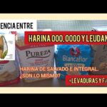 Diferencia entre harina común harina leudante y harina común