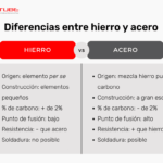 Diferencia entre hierro y acero