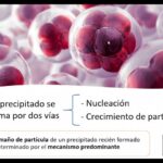 Diferencia entre nucleación y crecimiento de partículas