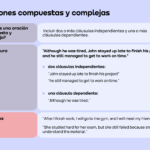 Diferencia entre oraciones compuestas y complejas