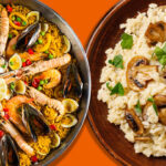 Diferencia entre paella y risotto