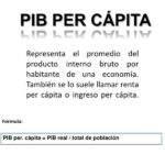 Diferencia entre PIB y PIB per cápita