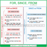 Diferencia entre Since y From