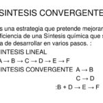 Diferencia entre síntesis lineal y convergente