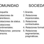 Diferencia entre sociedad y comunidad