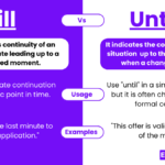 Diferencia entre Till y Until
