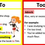 Diferencia entre To y Too
