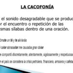 ¿Qué significa cacofonía?
