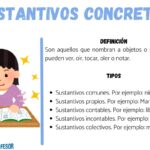 ¿Qué son los sustantivos concretos?