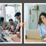 Trabajar desde casa vs. trabajar desde la oficina