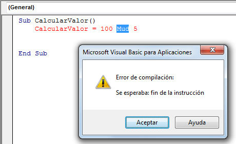 Diferencia entre un error de tiempo de ejecución y un error de sintaxis